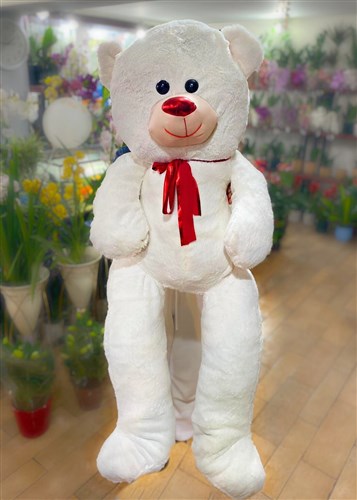 Bobo Beyaz Peluş Ayı (100cm)