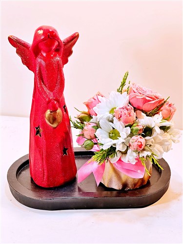 Canım Annem I (Melek Biblolu & Canlı Mevsim Arajmanı)