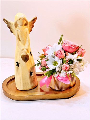 Canım Annem II (Melek Biblolu & Canlı Mevsim Arajmanı)