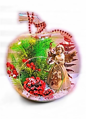 Christmas Apple Teranyum / Büyük Boy / Led Işıklı