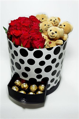 Güller, Love ayıcıklar ve Çikolatalar