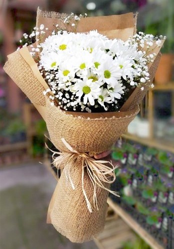 Papatya ve Çipsofila Buketi