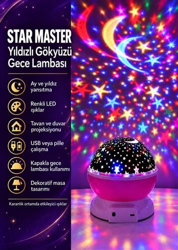 Star Master Gece Lambası
