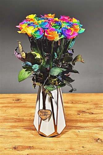 Vakko Vazoda Özel Yetiştirilmiş 13 Adet Canlı Ekvator Gül