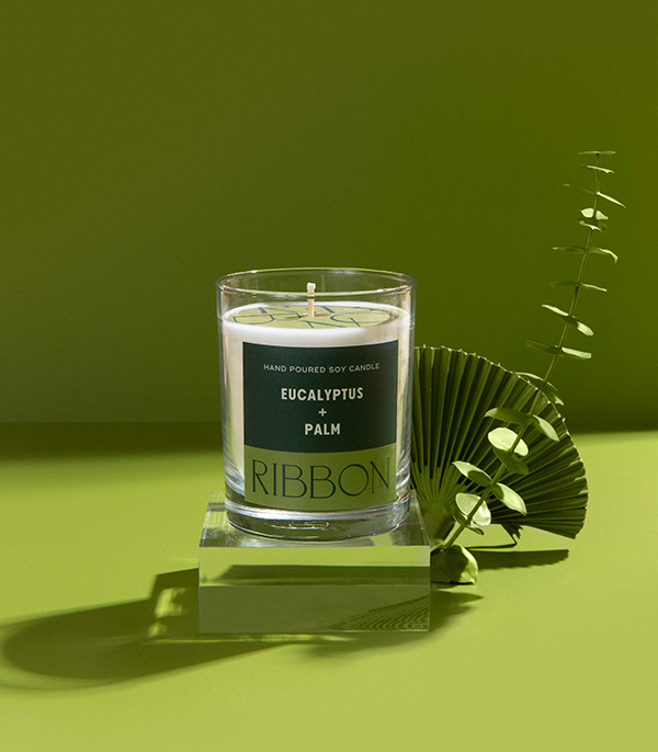 Eucalyptus + Palm Scented Candle