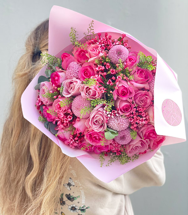 Pink Sweet Grand Deluxe Pink Rose Bouquet