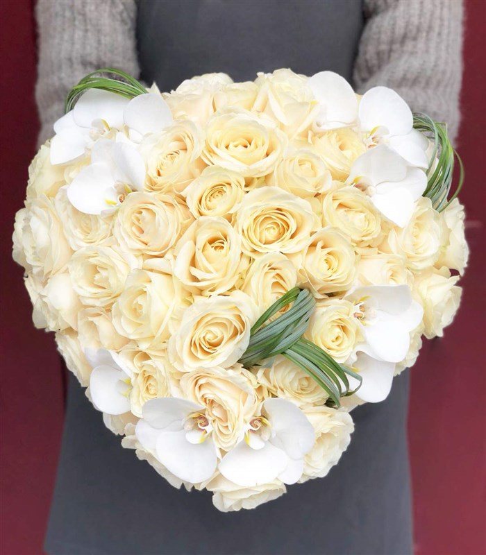 Kalp Gül Cenaze Çiçeği