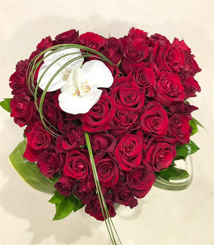 Kalp Gül Cenaze Çiçeği