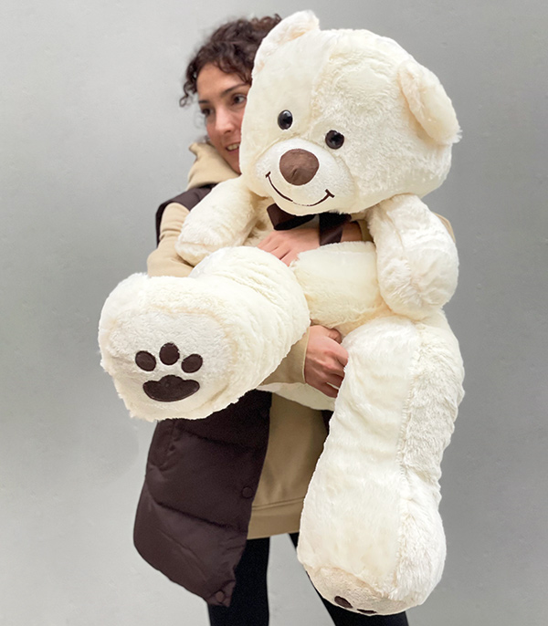 Cream Plush Teddy Bear 130 cm