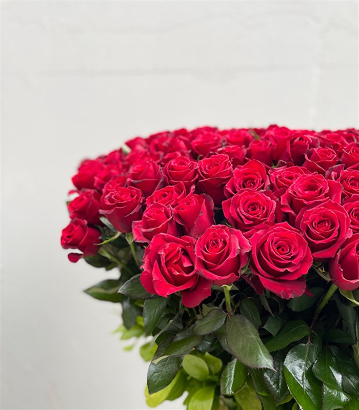 200 Kırmızı Gül Aranjmanı Royal Deluxe Kutuda