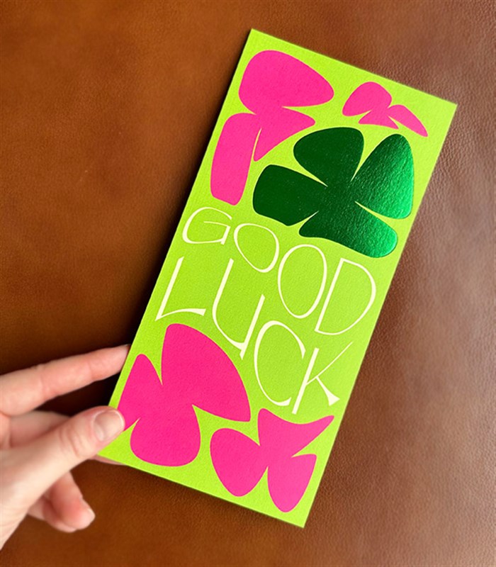 Good Luck Not Kartı Yeşil