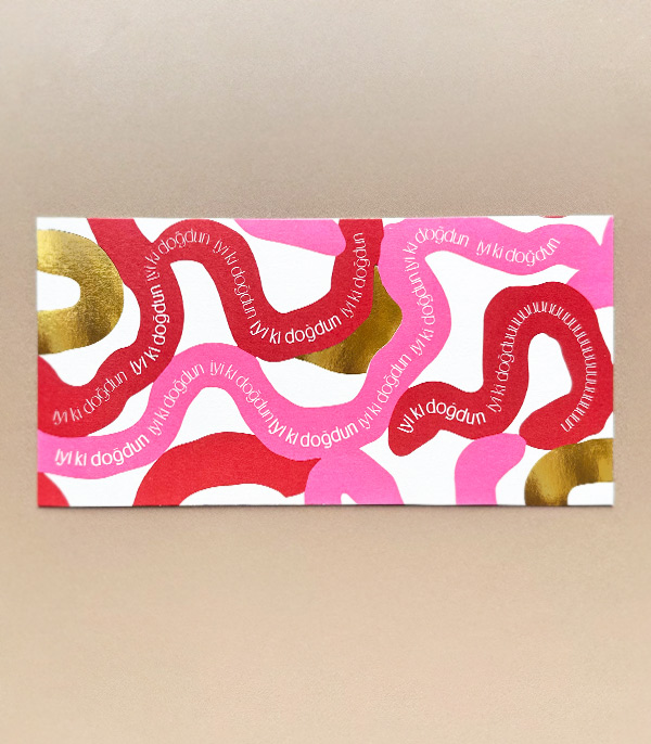 İyi Ki Doğdun Note Card Pink