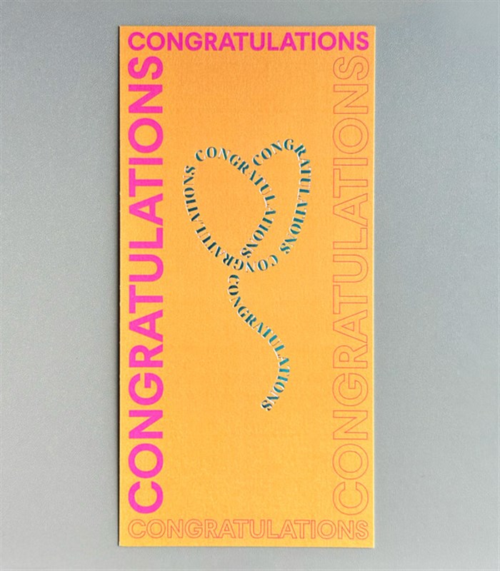 Congratulations Not Kartı