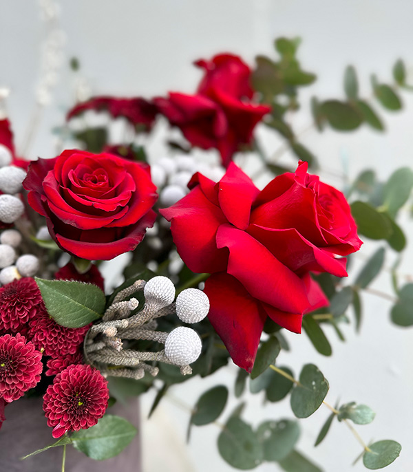 True Love Red Roses in Box Arrangement