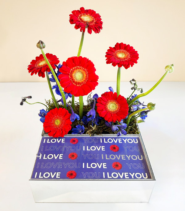 I Love You Red Blue Chocolate Gift Box