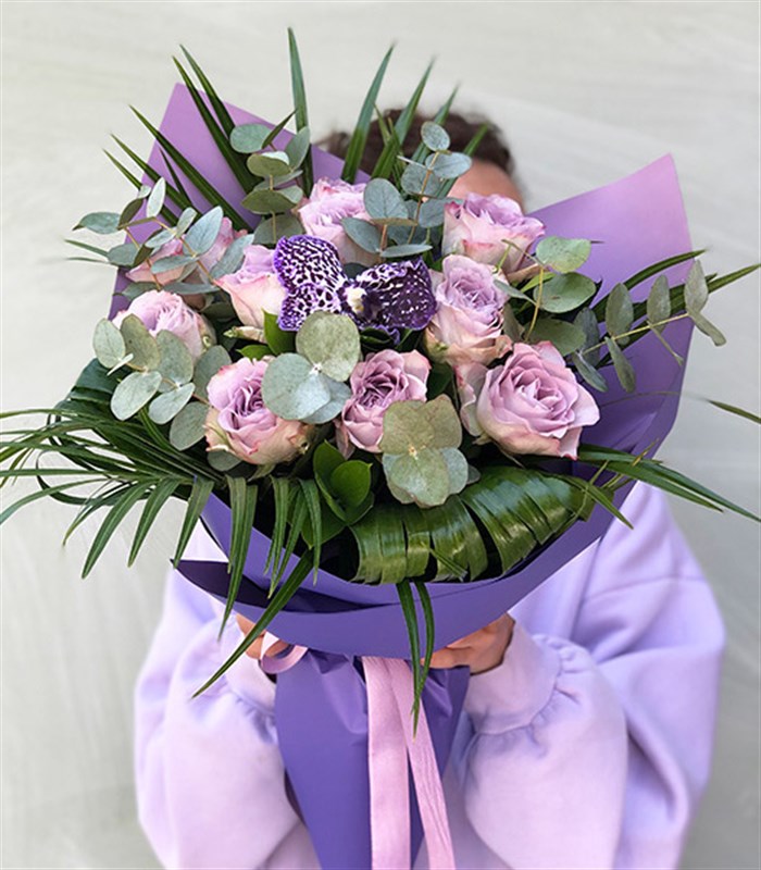 Chloe Lila Gül Buketi