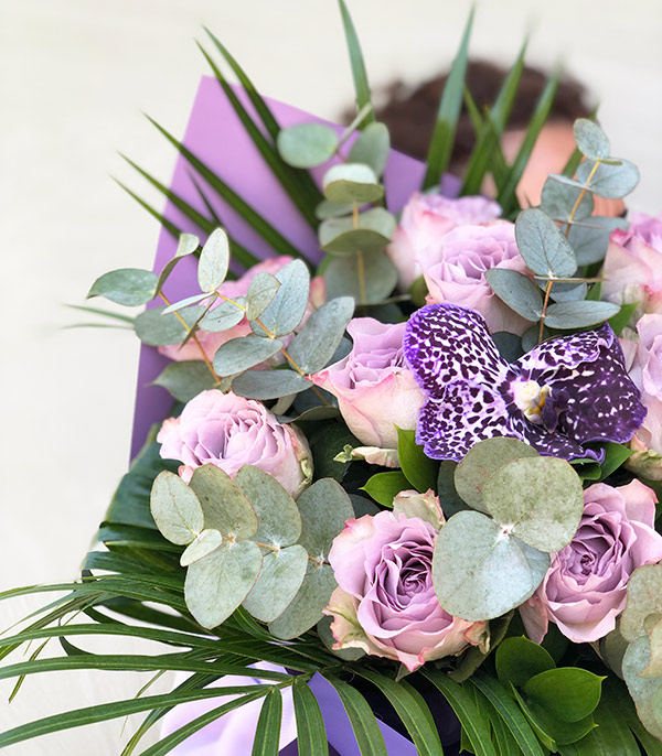 Chloe Lilac Roses Bouquet