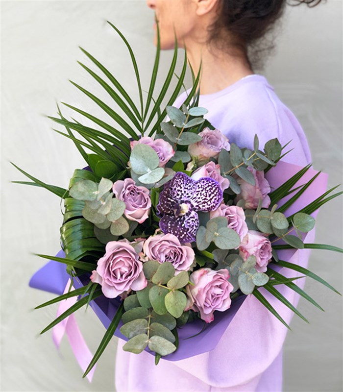 Chloe Lila Gül Buketi