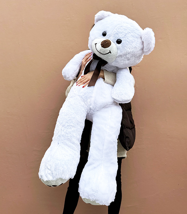 White Plush Teddy Bear 120 cm