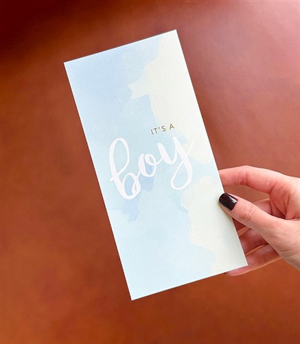 Its a Boy Note Card