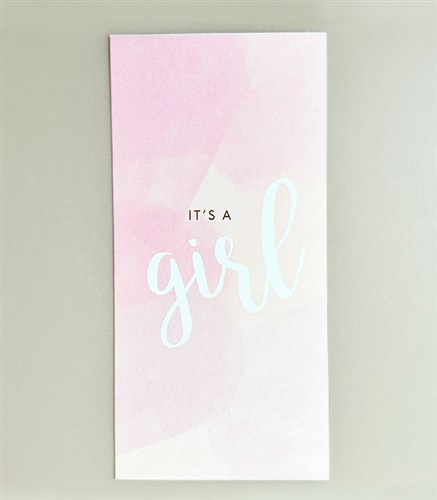 Its a Girl Note Card