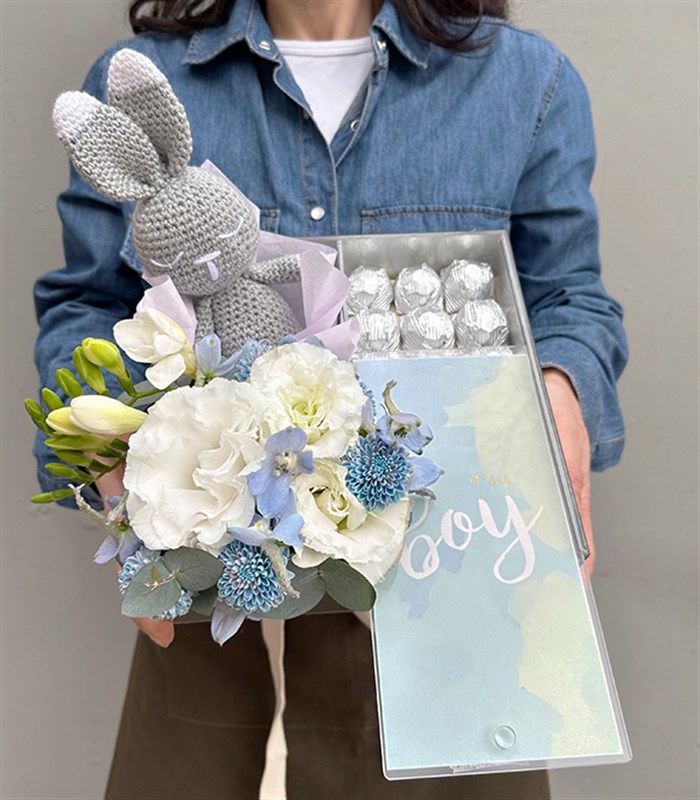 Its a Boy Yenidoğan Bebek Tebrik Çikolata Hediye Kutusu