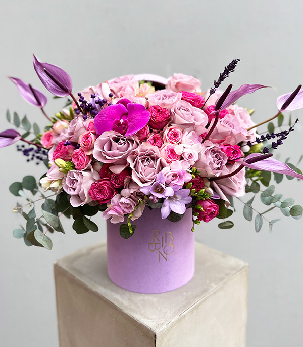 Nina Pink Lilac Box Flowers
