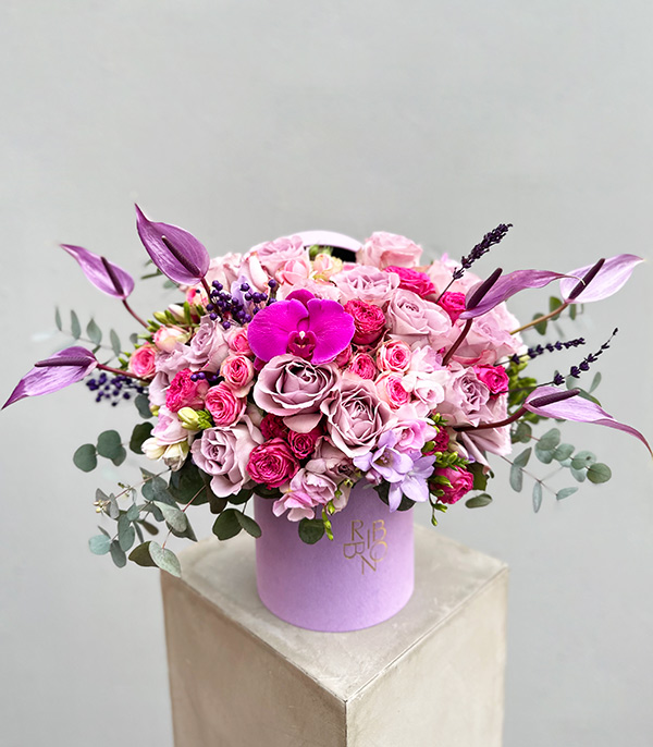 Nina Pink Lilac Box Flowers