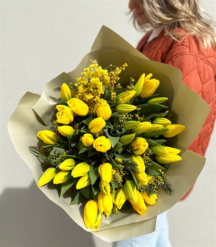 Alexandra Grand Deluxe 41 Sarı Lale Buketi