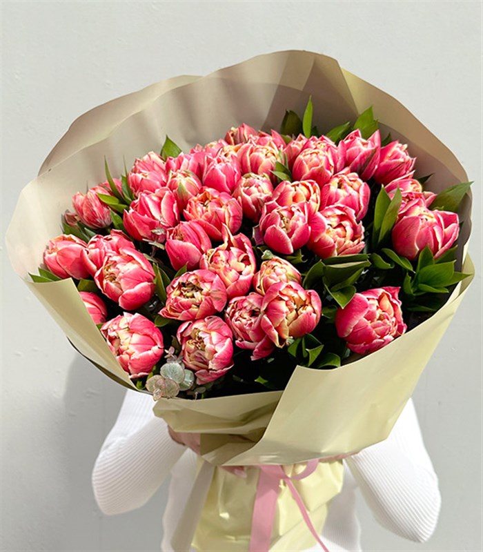 Berry Grand Deluxe 41 Pembe Lale Buketi