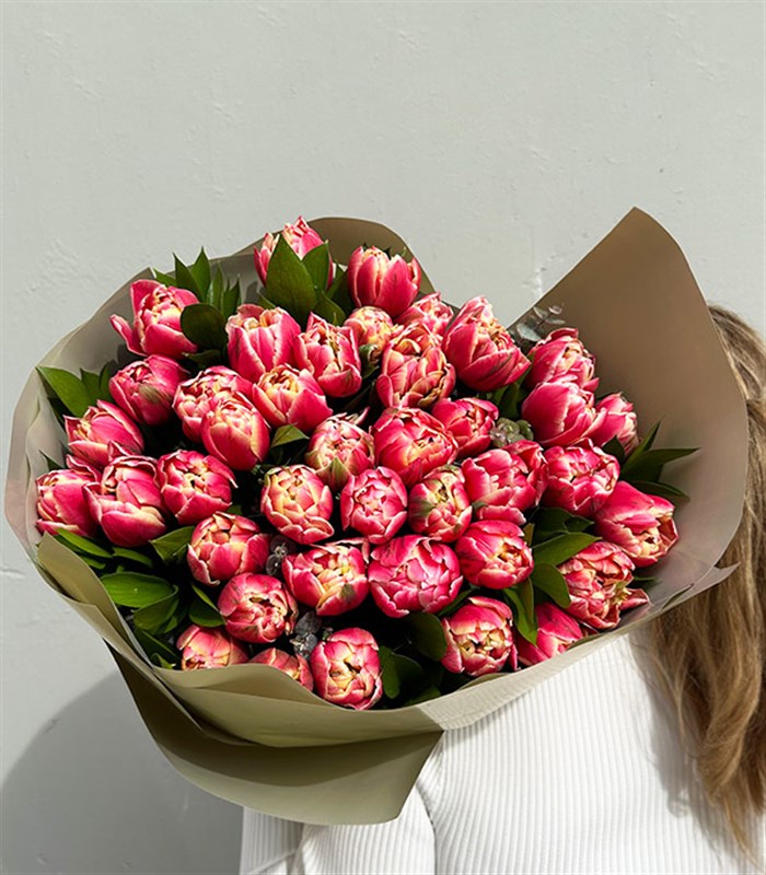 Berry Grand Deluxe 41 Pembe Lale Buketi