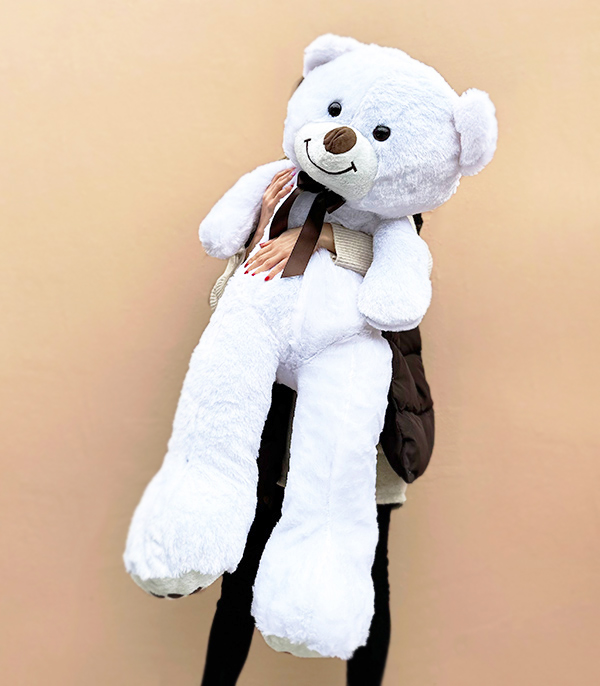 White Plush Teddy Bear 120 cm