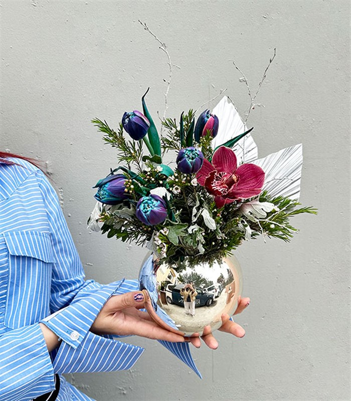 Cosmic Blue Galaksi Laleler Mini Aranjman