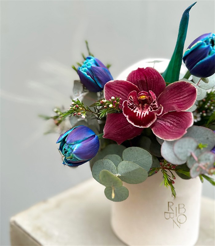 Milky Way Krem Mini Kutuda Galaksi Laleler Aranjmanı