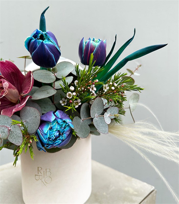 Milky Way Krem Mini Kutuda Galaksi Laleler Aranjmanı