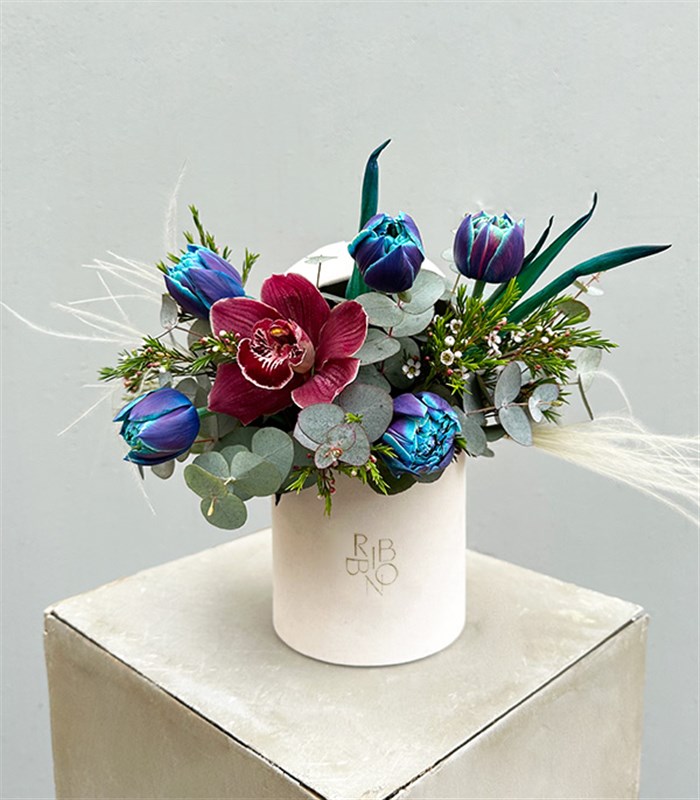 Milky Way Krem Mini Kutuda Galaksi Laleler Aranjmanı