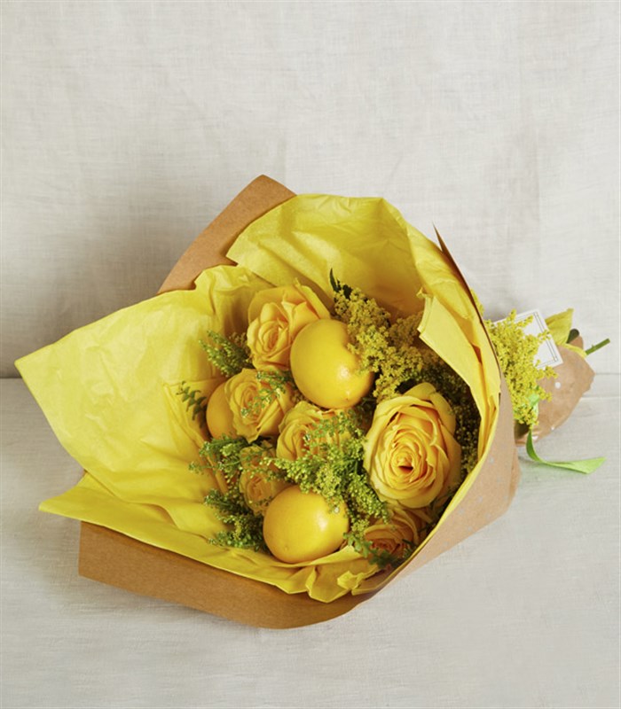 Sarı Gül Limon Buketi