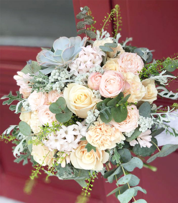 Chiara Cream Roses Soft Bridal Bouquet