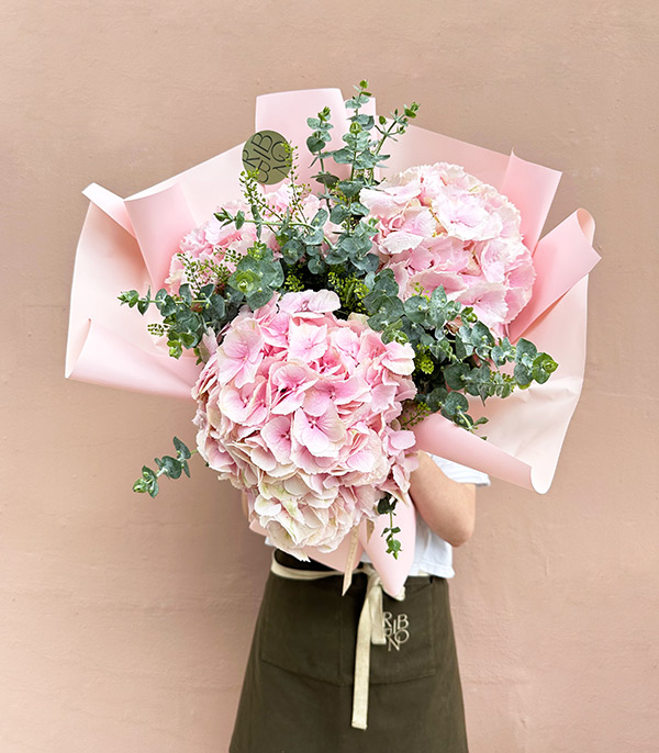 Marsilio Pink Hydrangea Bouquet