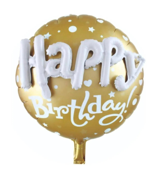Happy Birthday Kabartmalı Uçan Balon 60 cm