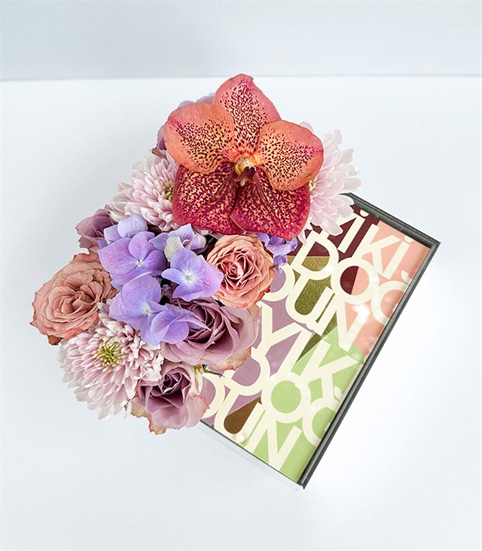 İyi Ki Doğdun Lila Cappucino Çikolata Hediye Kutusu