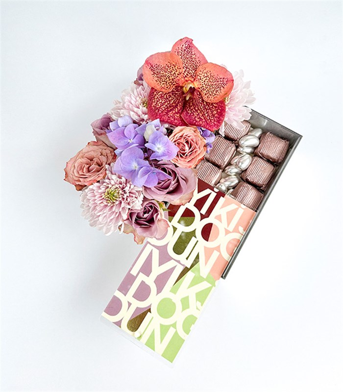 İyi Ki Doğdun Lila Cappucino Çikolata Hediye Kutusu