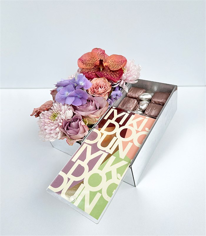 İyi Ki Doğdun Lila Cappucino Çikolata Hediye Kutusu