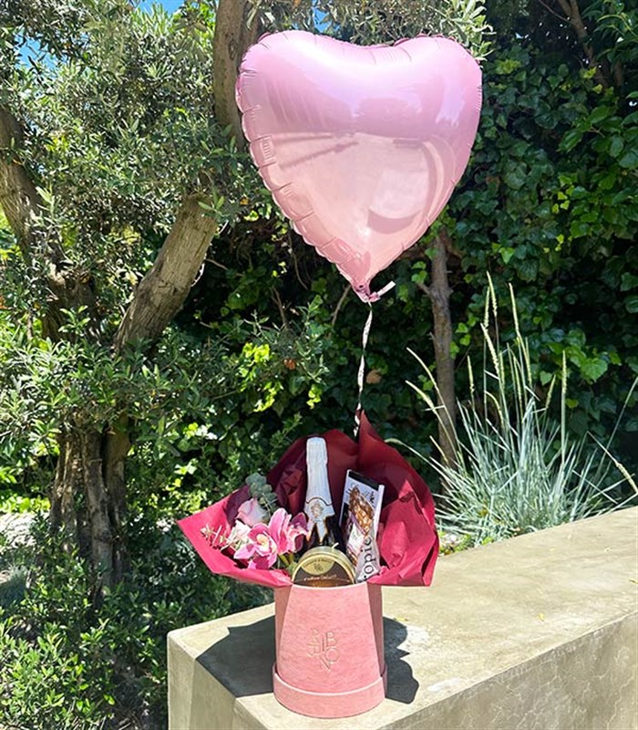 Pembe Uçan Kalp Balon 45 cm