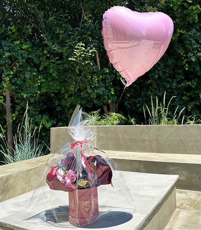 Pembe Uçan Kalp Balon 45 cm