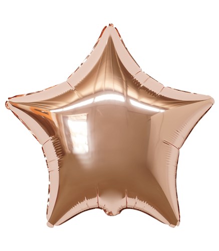 Rose Gold Star Flying Helium Balloon 45 cm