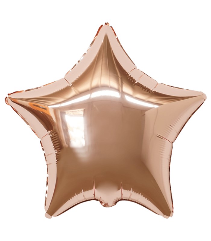Rose Gold Yıldız Uçan Balon 45 cm