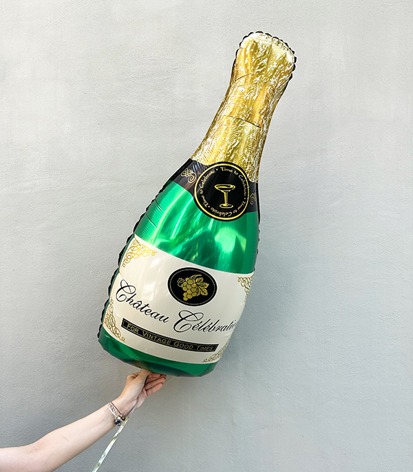 Yeşil Şampanya Uçan Balon 90 cm