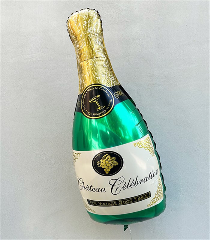 Yeşil Şampanya Uçan Balon 90 cm