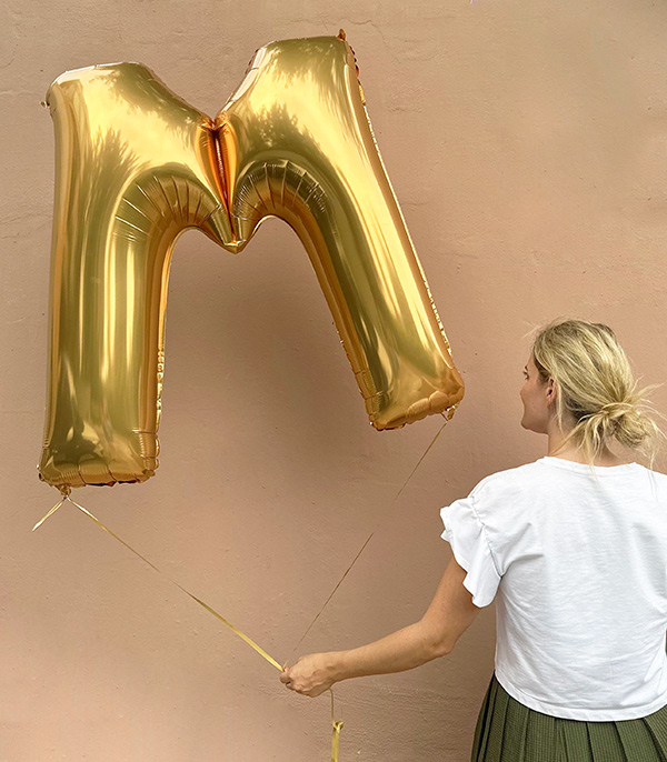 Gold Uçan Harf Balon 100 cm 1 Adet